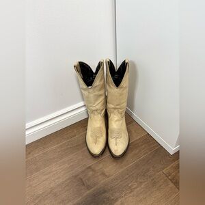 Men's Cream Western Boots